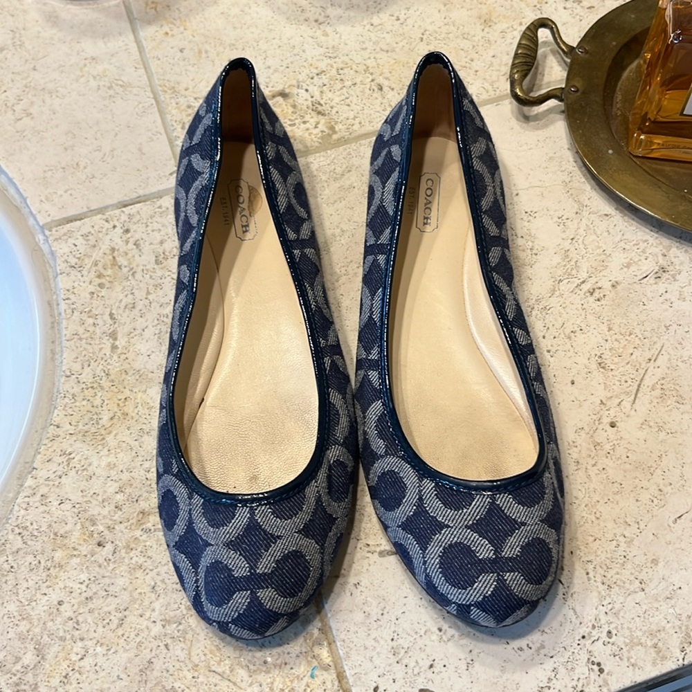 Coach Denim Flats